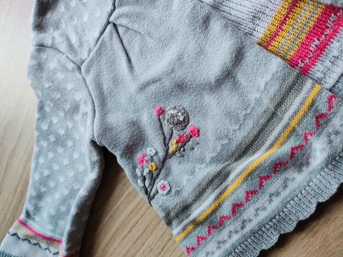 Pull cardigan 3 mois fille - photo numéro 2