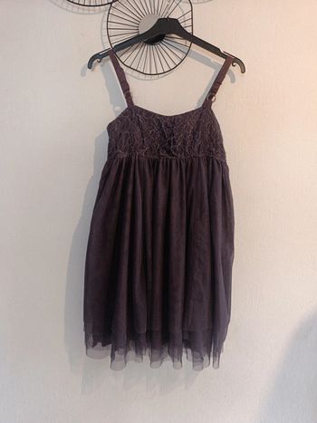 Robe spot t 38 effet tulle violette