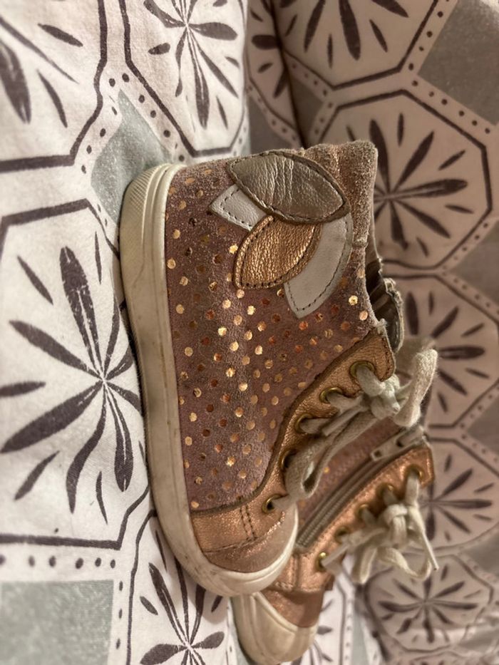 Chaussure bopy - rose poudre pailletée - pointure 22 - photo numéro 2