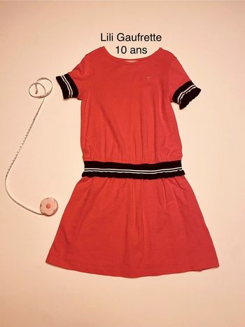 Robe rose effet jupe Lili Gaufrette