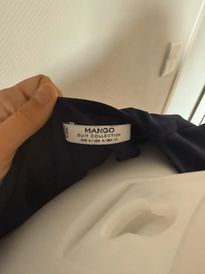 Robe mango bleu marine en très bon état taille S - photo numéro 5