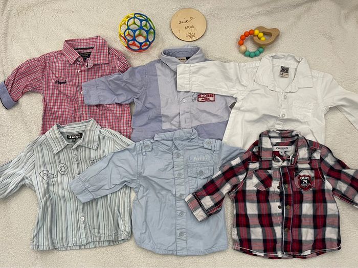 Lot chemise 6 mois