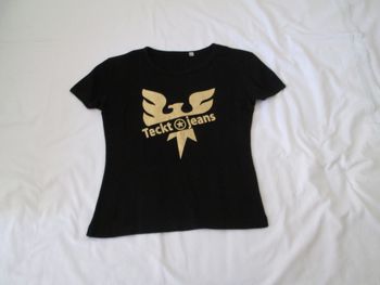 Tee-shirt noir impression 