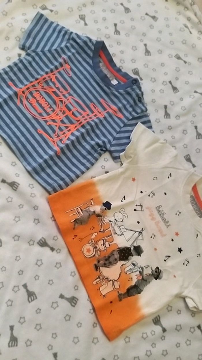 Tee-shirt 3 mois bébé garçon neuf boboli
