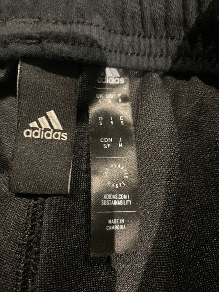 Jogging Adidas 2 pièces veste zippée avec pantalon noir taille S en parfait état - photo numéro 5