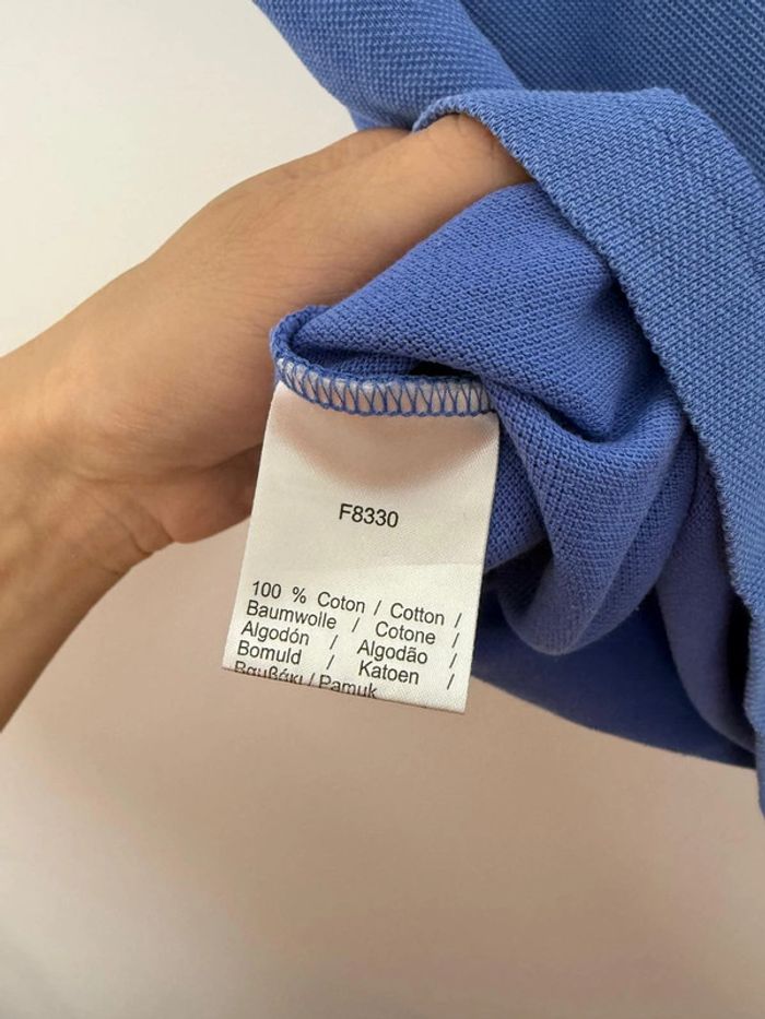 Polo Lacoste garçon 12 ans bleu parfait état - photo numéro 4