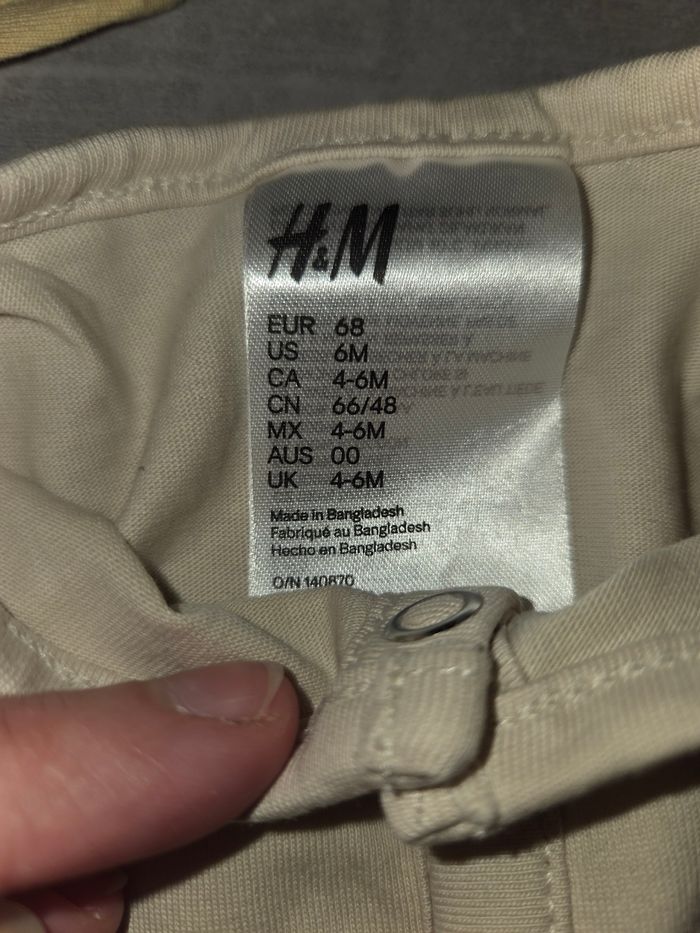 Lot de 2 pyjama mixte h&m 6mois - photo numéro 5