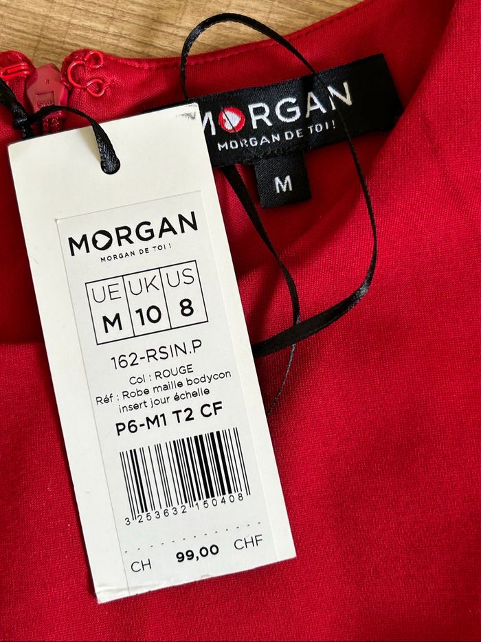 Robe rouge neuve sans manches Morgan taille M - photo numéro 9