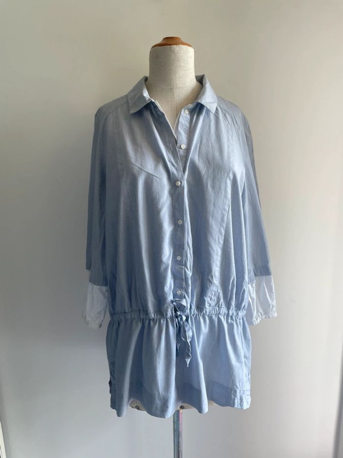 Blouse bleue Comptoir des Cotonniers 40 - photo numéro 2