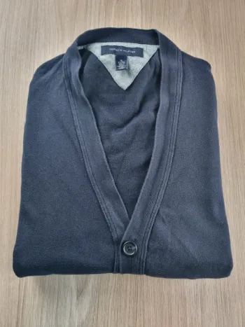 Cardigans à boutons bleue Tommy Hilfiger Homme Taille L