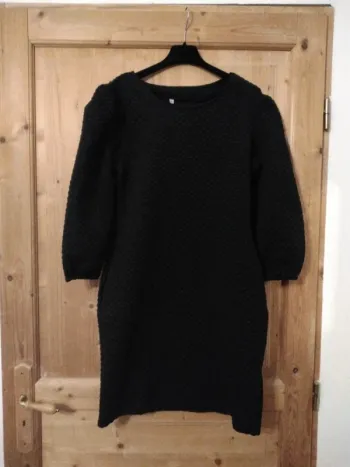 Robe Noire Unie Femme Neuve