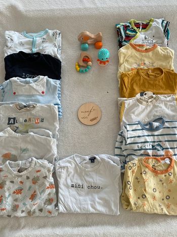 Lot pyjamas coton 9 mois