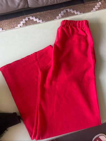 Pantalon rouge large XS