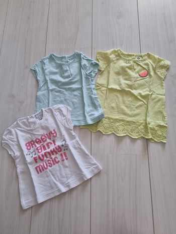 Lot t-shirt 6 mois