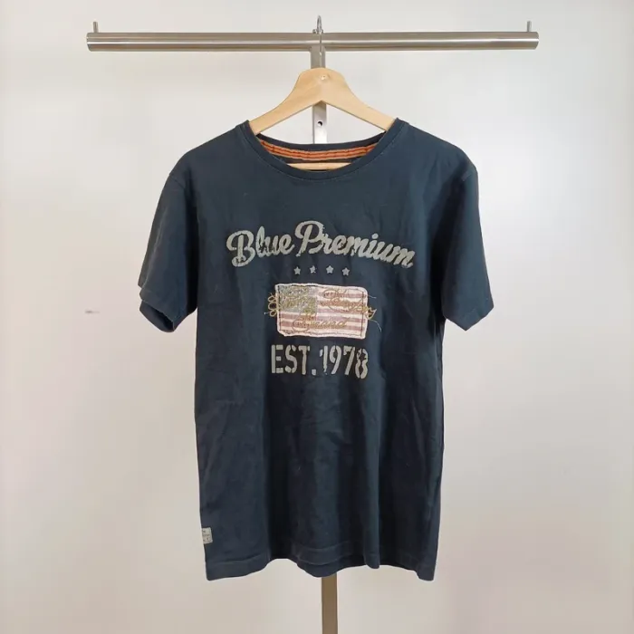 Tshirt noir imprimé USA Harry Landers Taille M homme A872