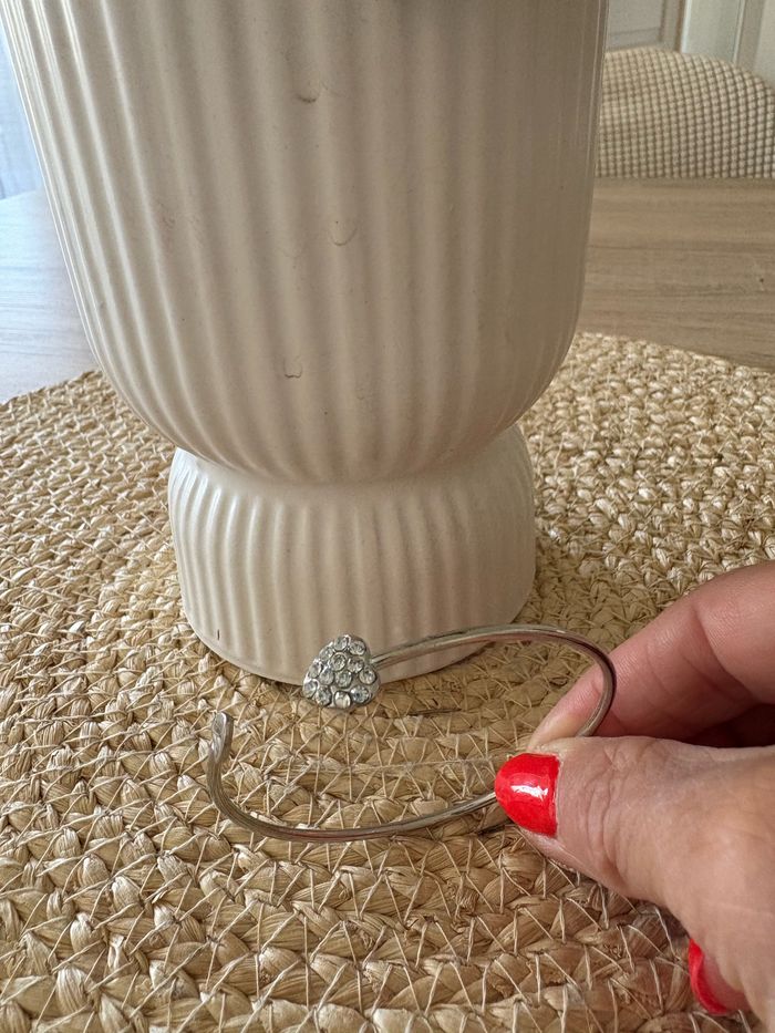 Bracelet jonc argenté - photo numéro 2
