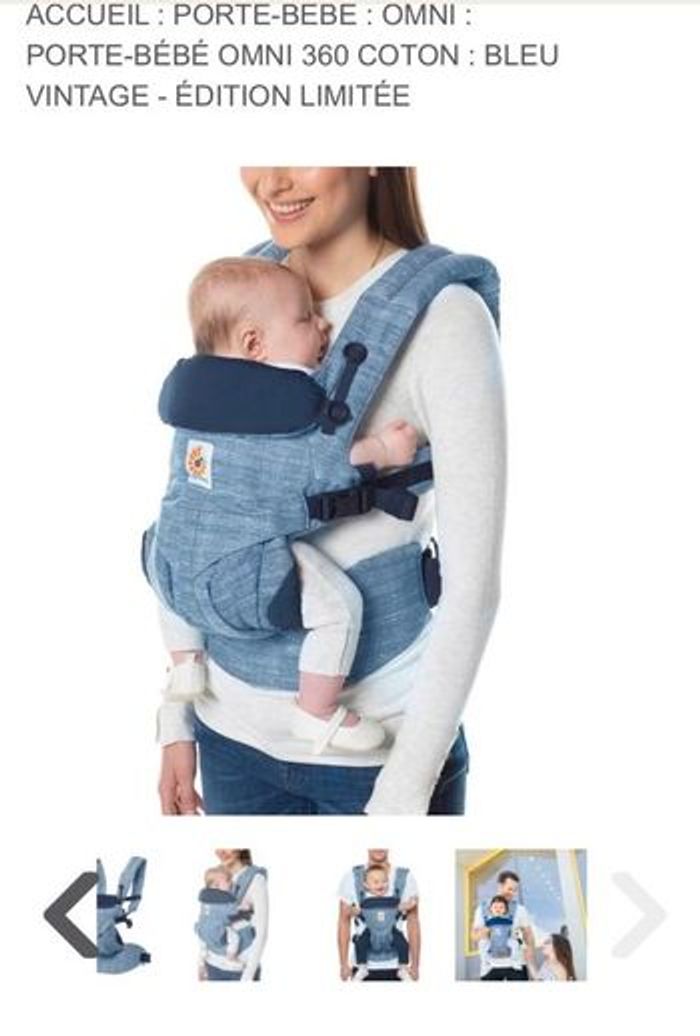Porte bébé Omni Ergobaby 360 édition limitée