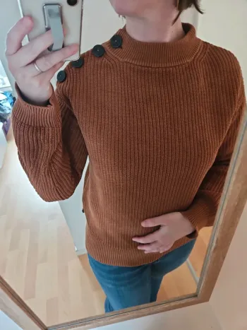 Pull caramel M Petit bateau