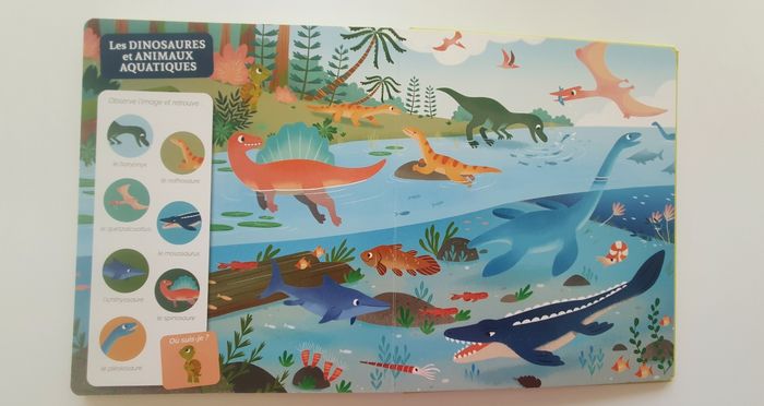 Livre "Cherche et trouve... les dinosaures" - photo numéro 3