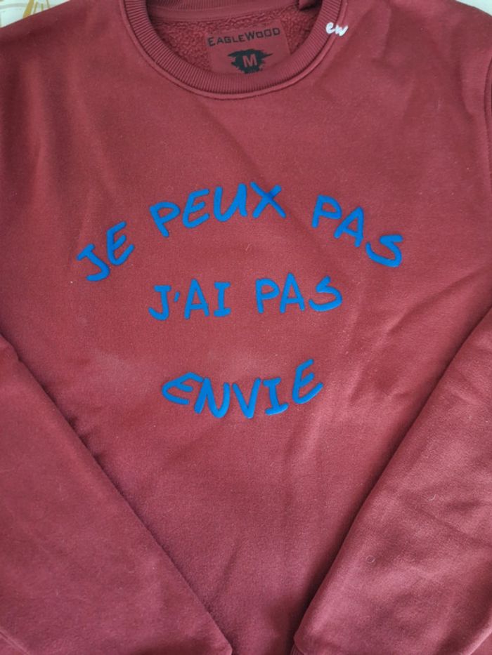 Pull vintage bordeaux - photo numéro 2