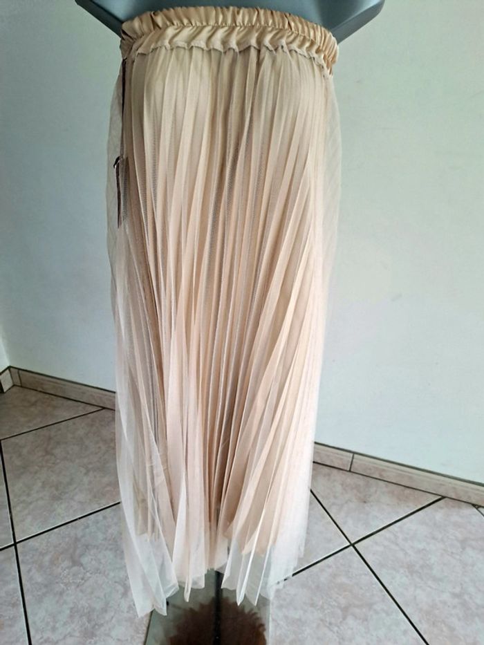 Jupe longue voile plissé - photo numéro 4