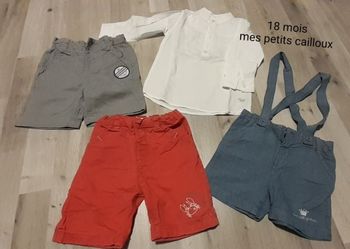 Lot shorts garçon