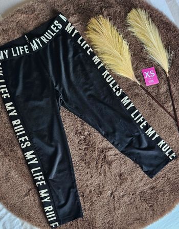 Legging de sport noir, taille XS, de la marque Intersport