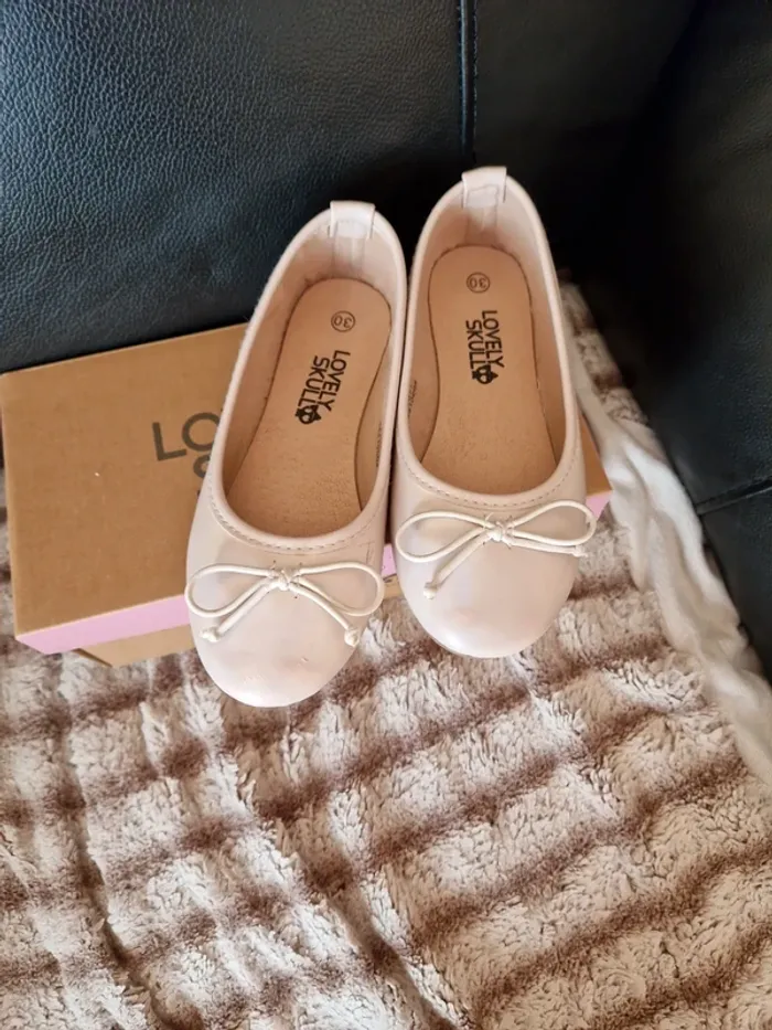 Ballerines rose irisé