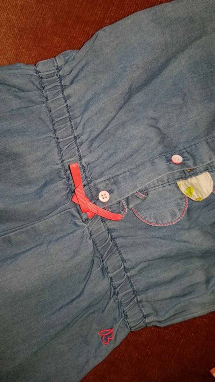 Superbe combinaison courte estivale billieblush fille 12mois - photo numéro 3