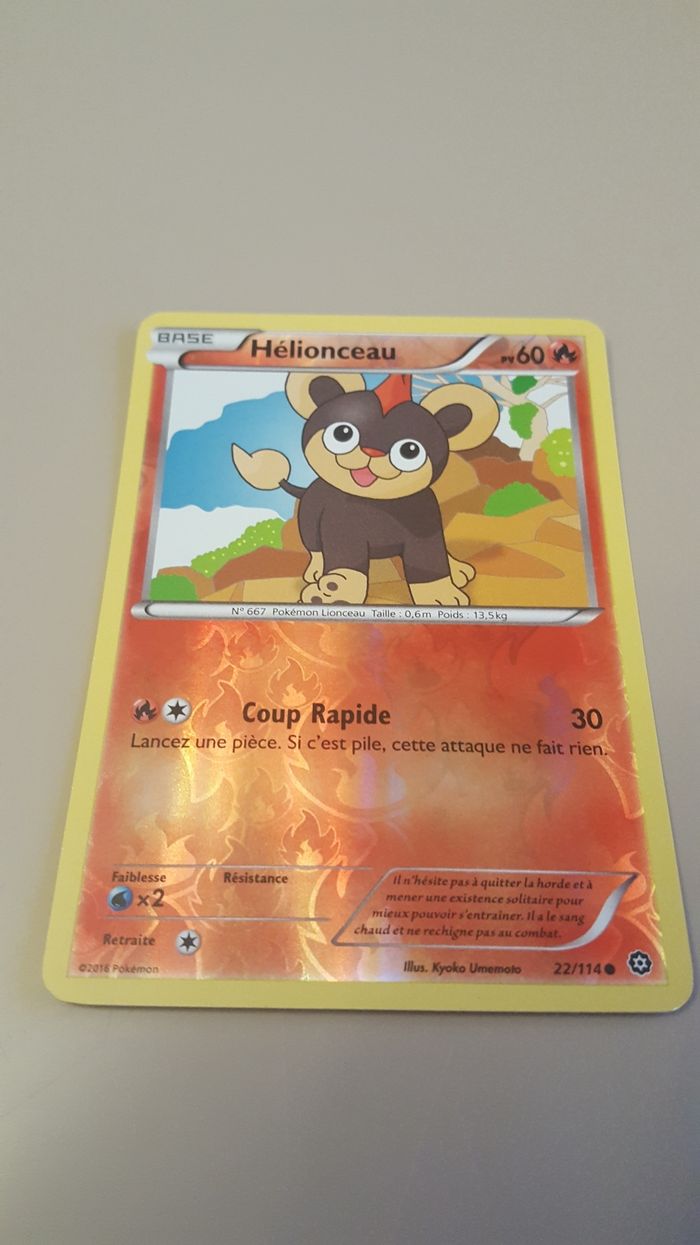 Carte Pokemon Reverse Hélionceau