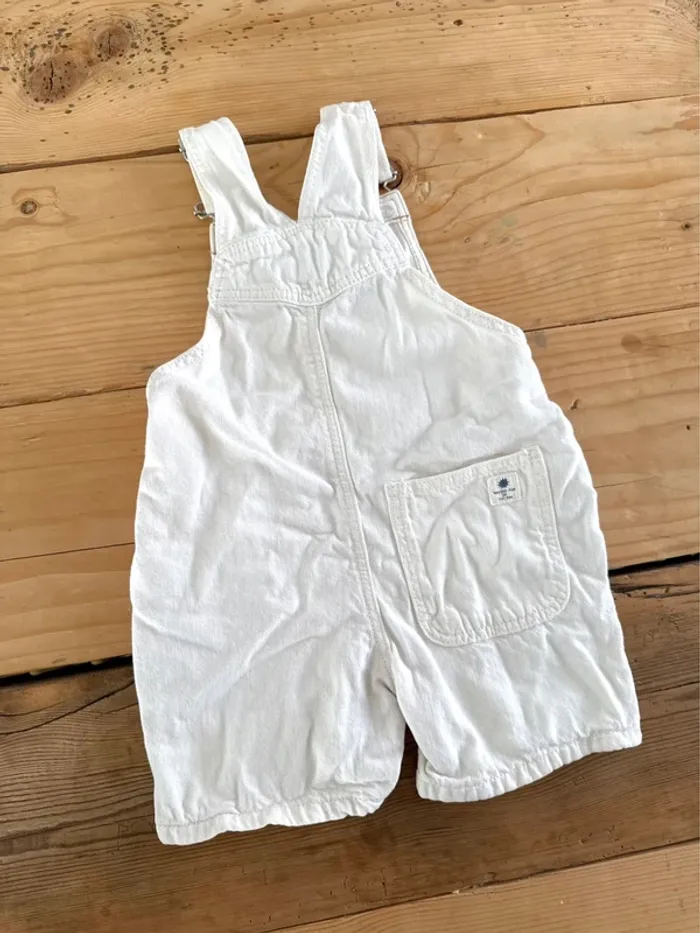 Salopette blanche en jean Zara - photo numéro 4