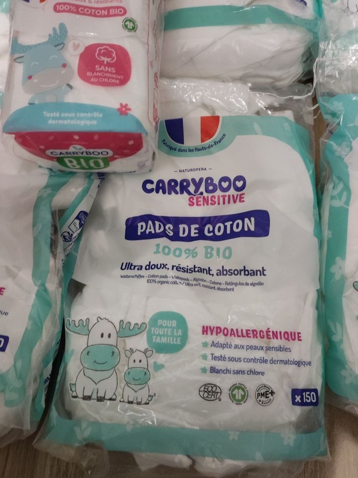 Lot de 6 paquets de cotons pour le change carryboo - photo numéro 2