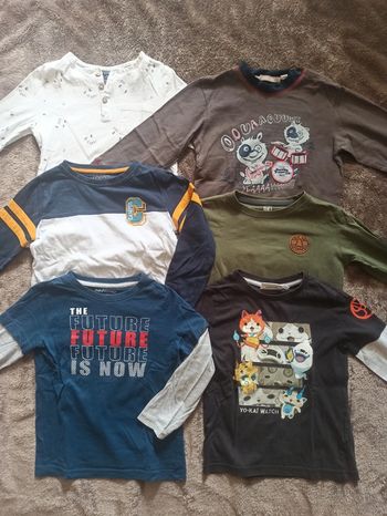 Lot de 6 t-shirts à manches longues
