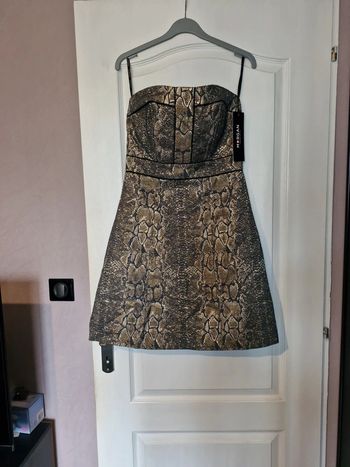 Robe bustier imitation serpent 36