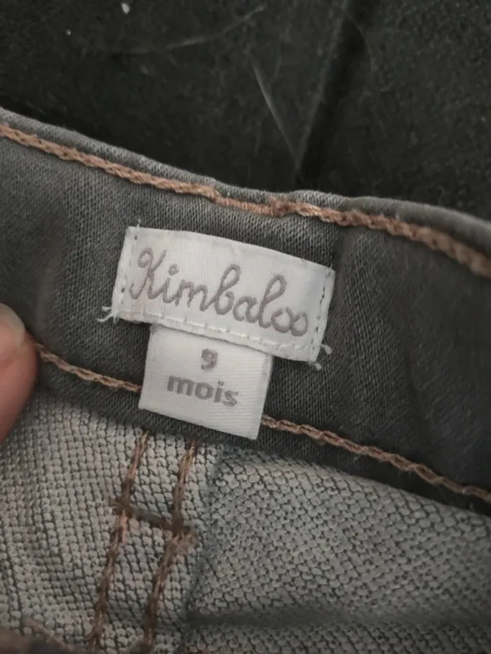 Jeans gris garçon 9 mois kimbaloo - photo numéro 2