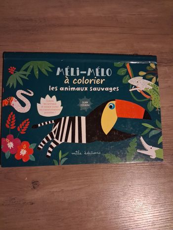 Livre à colorier animaux meli melo