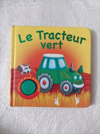 Tracteur vert Livre pour enfant