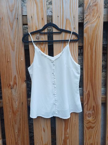 Joli débardeur oversize blanc Noémie & co taille S