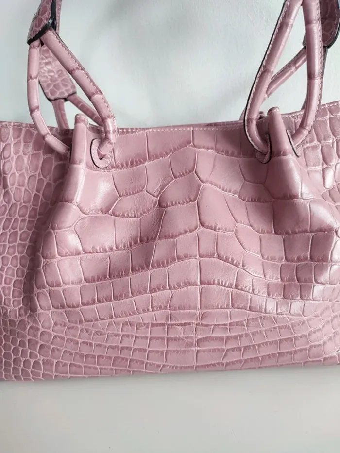 Sac à main Le Tanneur Lila Croco - photo numéro 5