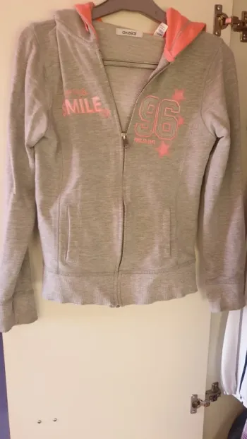 Sweat zippé fille
