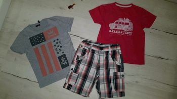 Lot de 3 articles garçon été 6ans ikks vert baudet