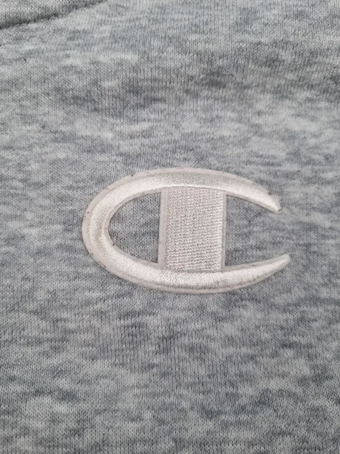 Gilet zippé à capuche Champion gris – Taille S Femme (mesures en photos) - photo numéro 5
