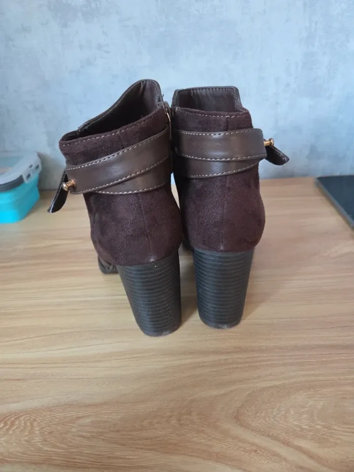 Bottines marron taille 37 - photo numéro 2