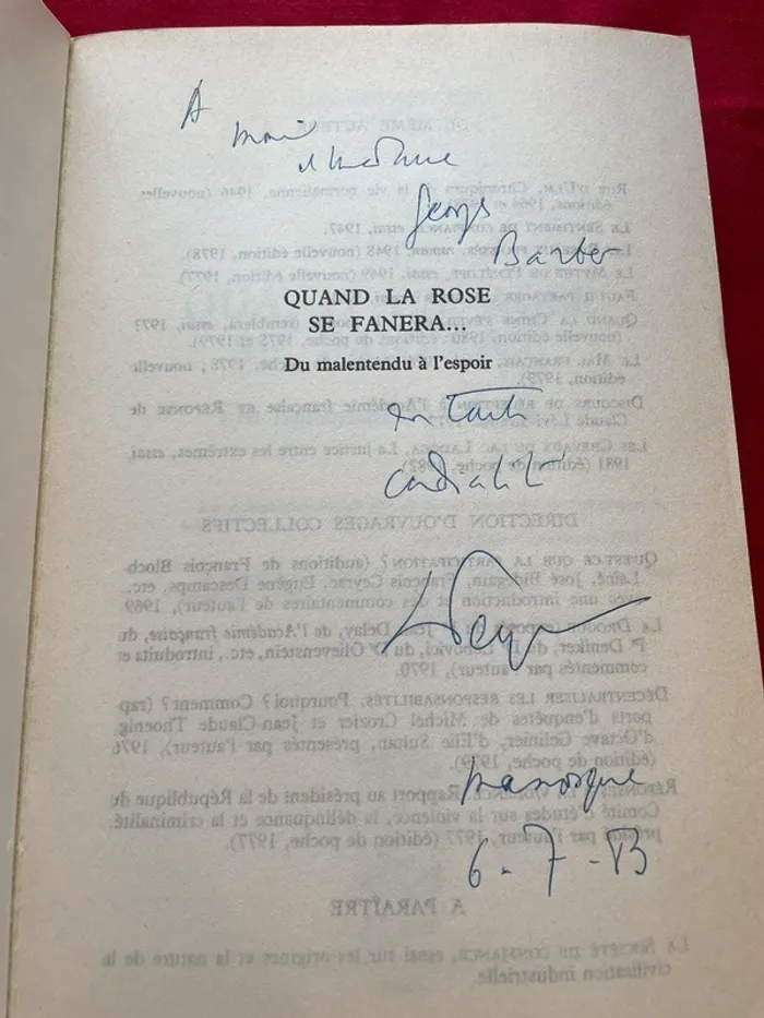 Quand la rose se fanera -Alain Peyrefitte - photo numéro 4