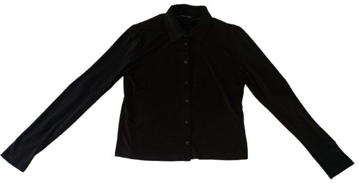 Chemise Femme - courte noir - (Taille L) - (Stradivarius)