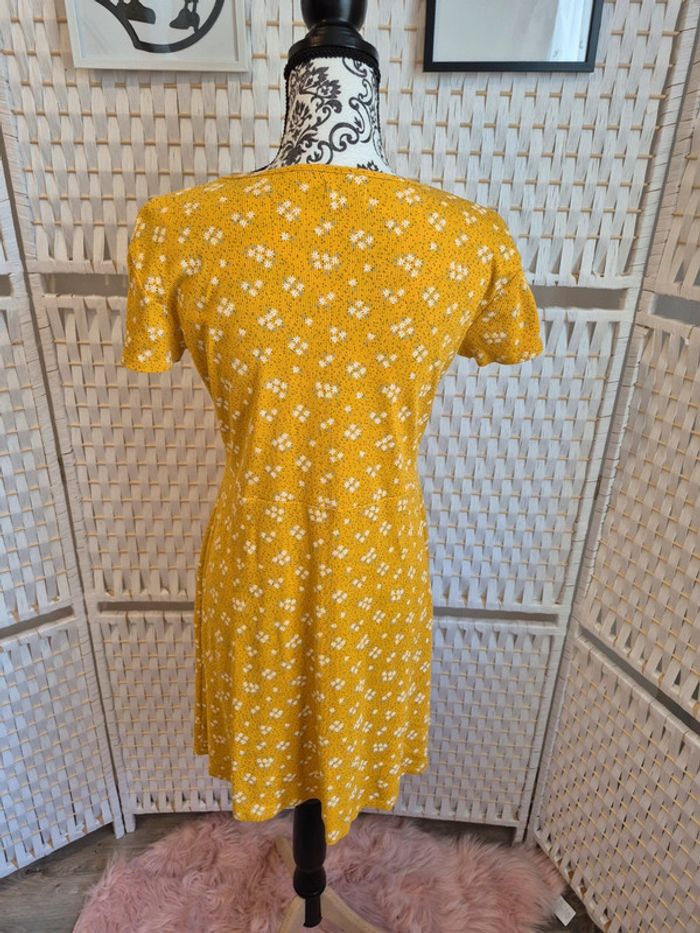 💕Jolie Robe jaune moutarde fleurie Inextenso fille T. 16 ans 💕 - photo numéro 4