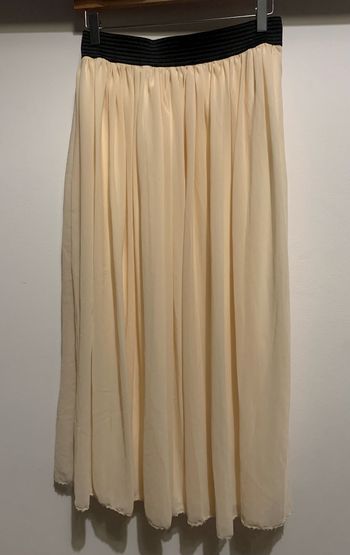 Jupe longue beige