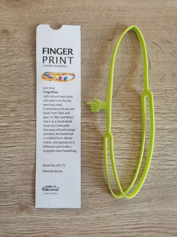 Marque page - ligne en silicone