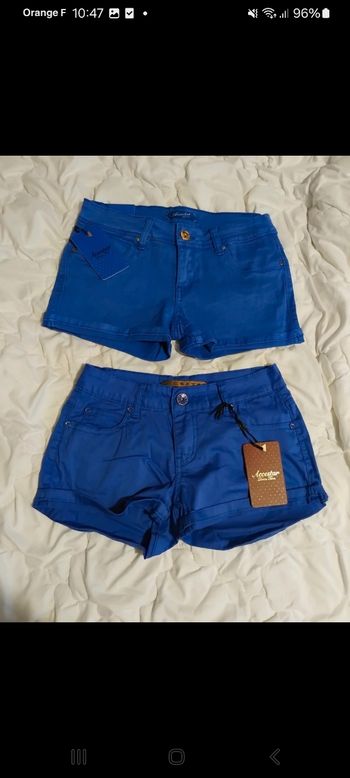 Lot 2 short accestar taille 38 