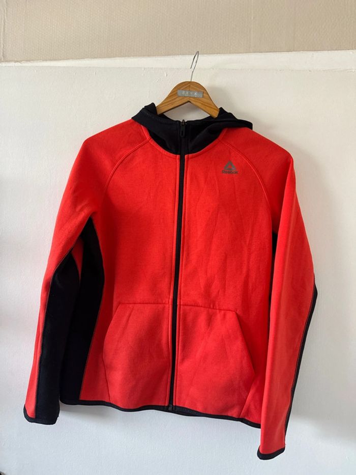 Veste Reebok Sport Running rouge/noir Femme – Taille XL – Très bon état